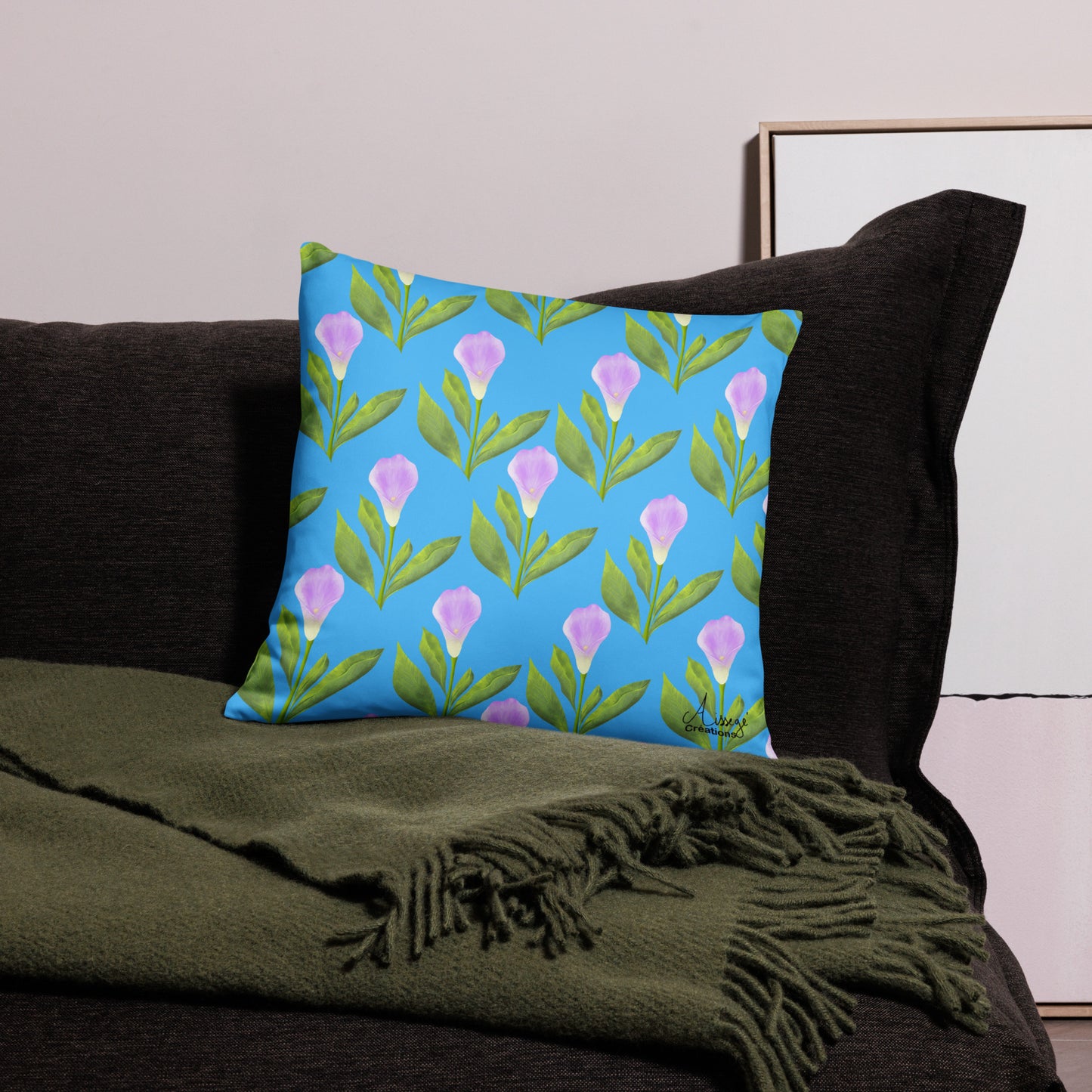 Housse de Coussin "Arums"