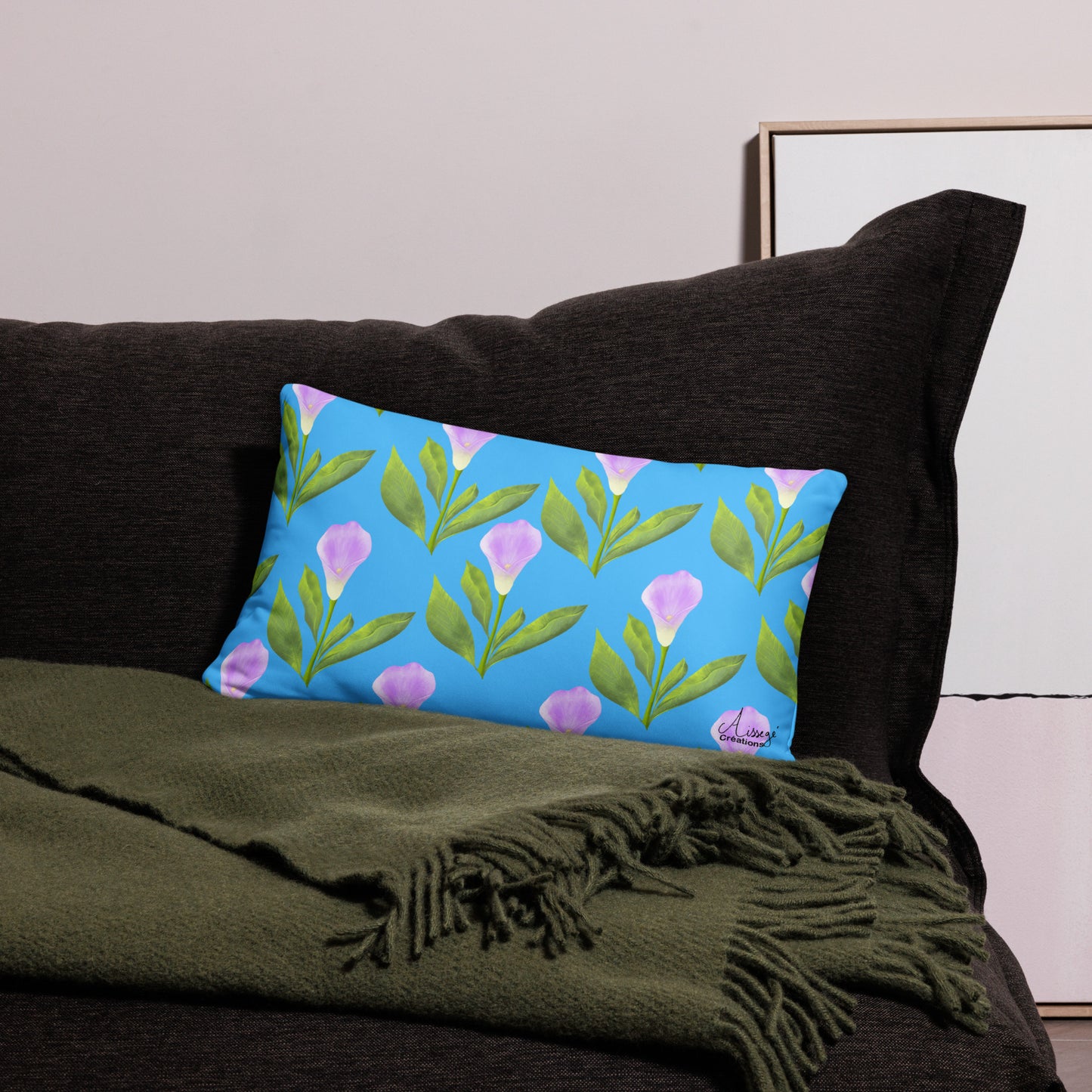 Housse de Coussin "Arums"