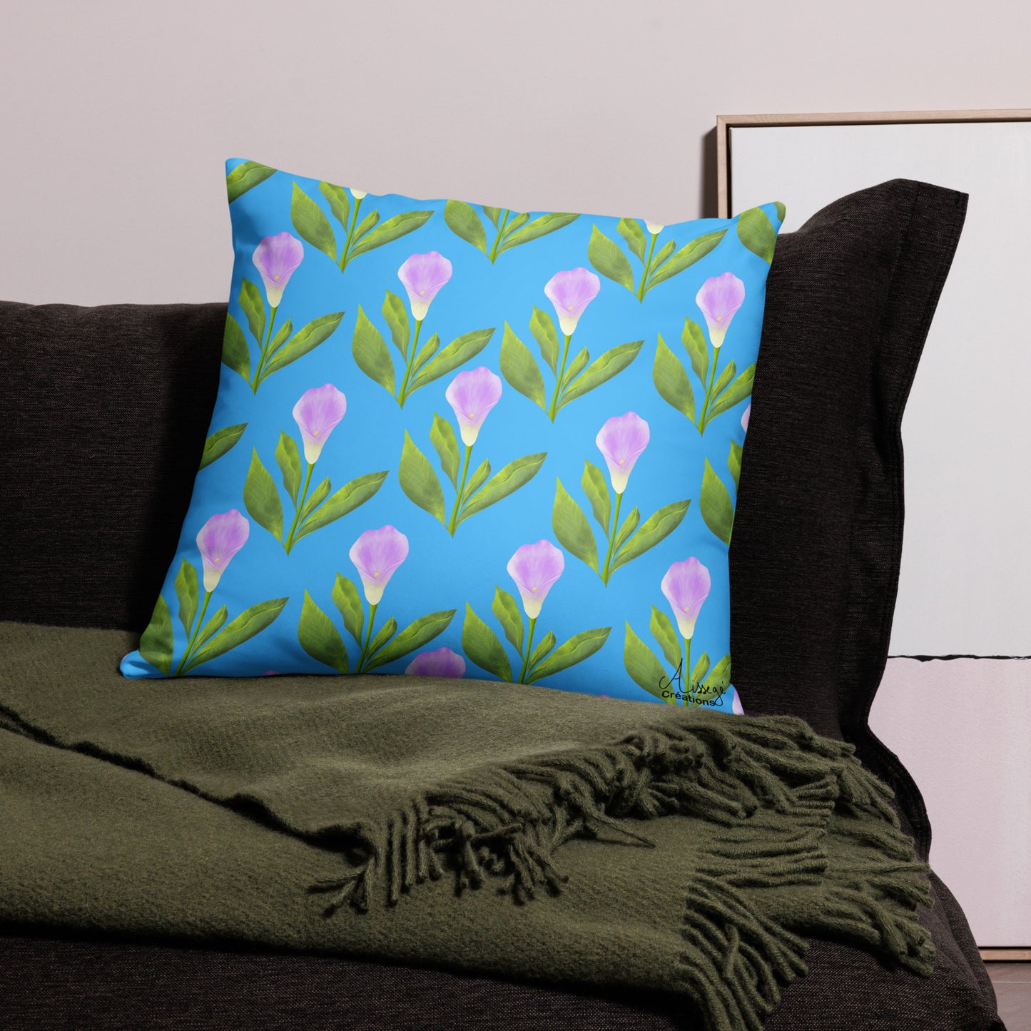 Housse de Coussin "Arums"