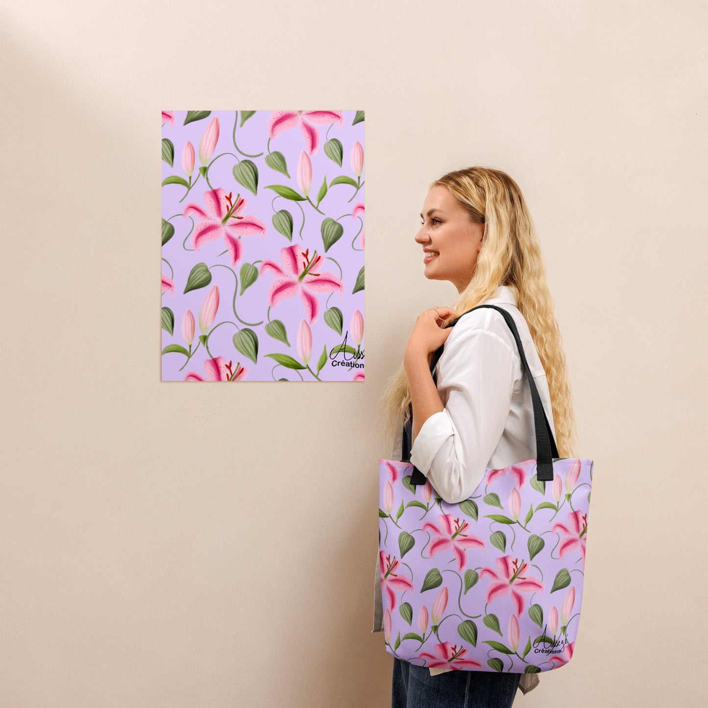 Tote bag "Les Lys"