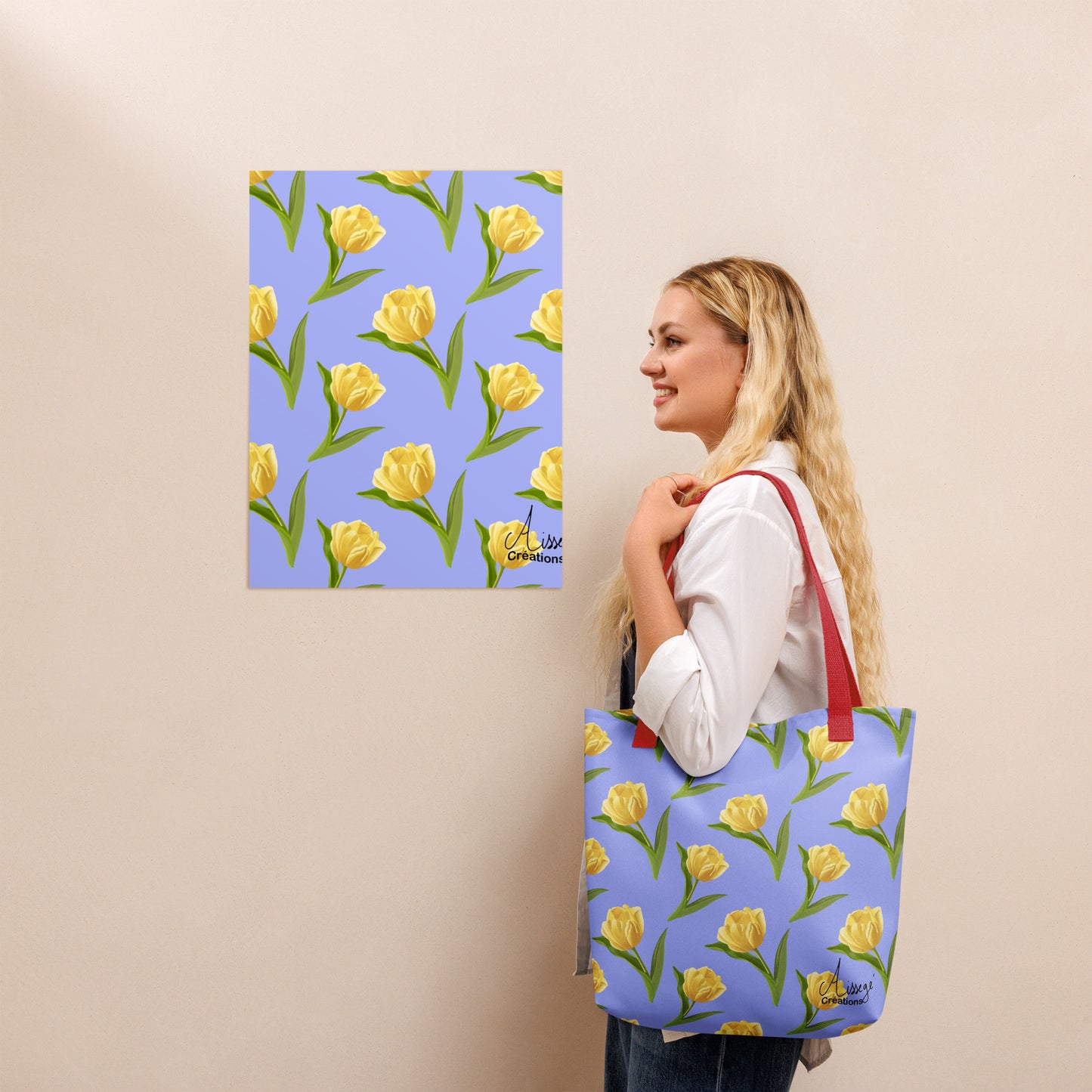 Tote bag "Les tulipes jaunes"