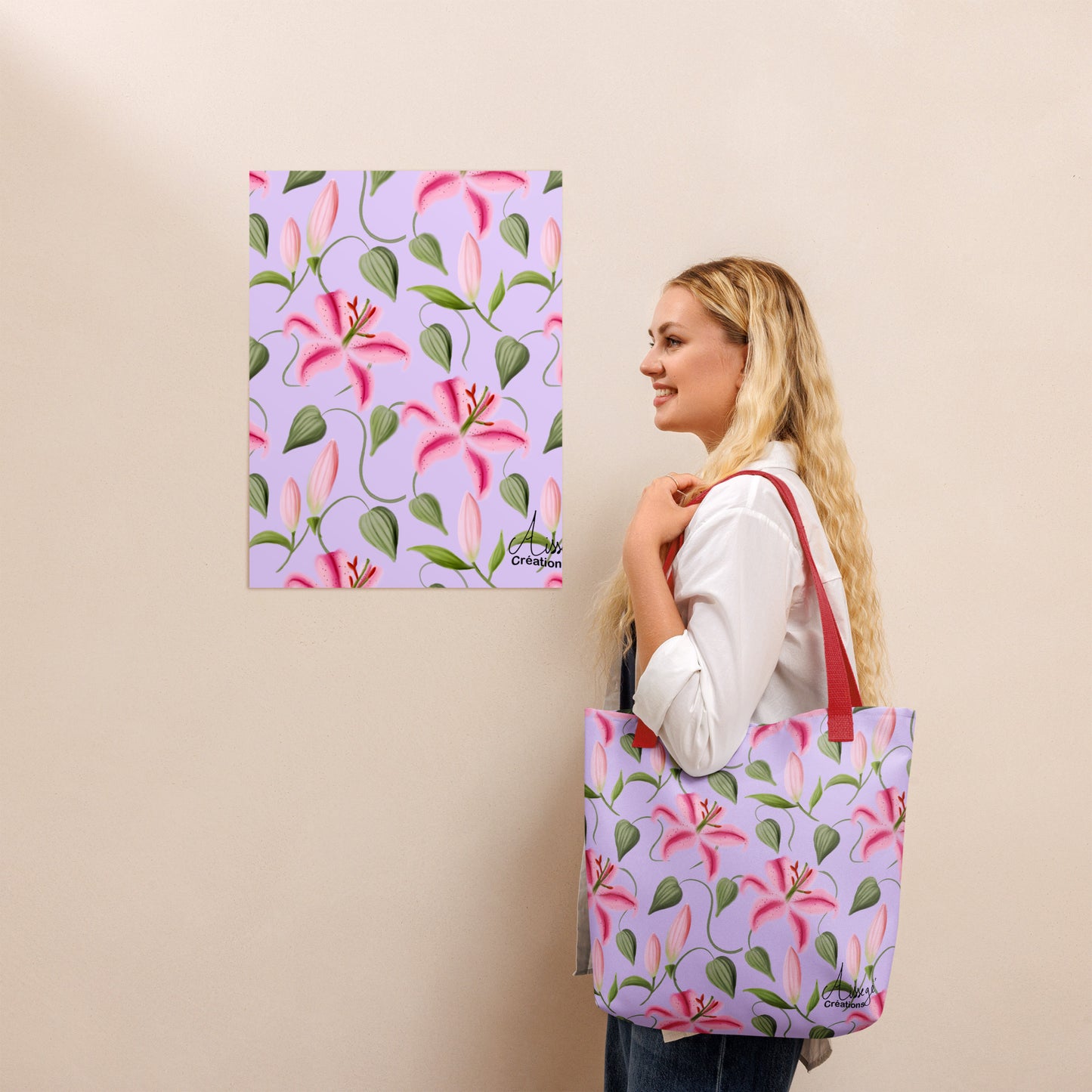 Tote bag "Les Lys"