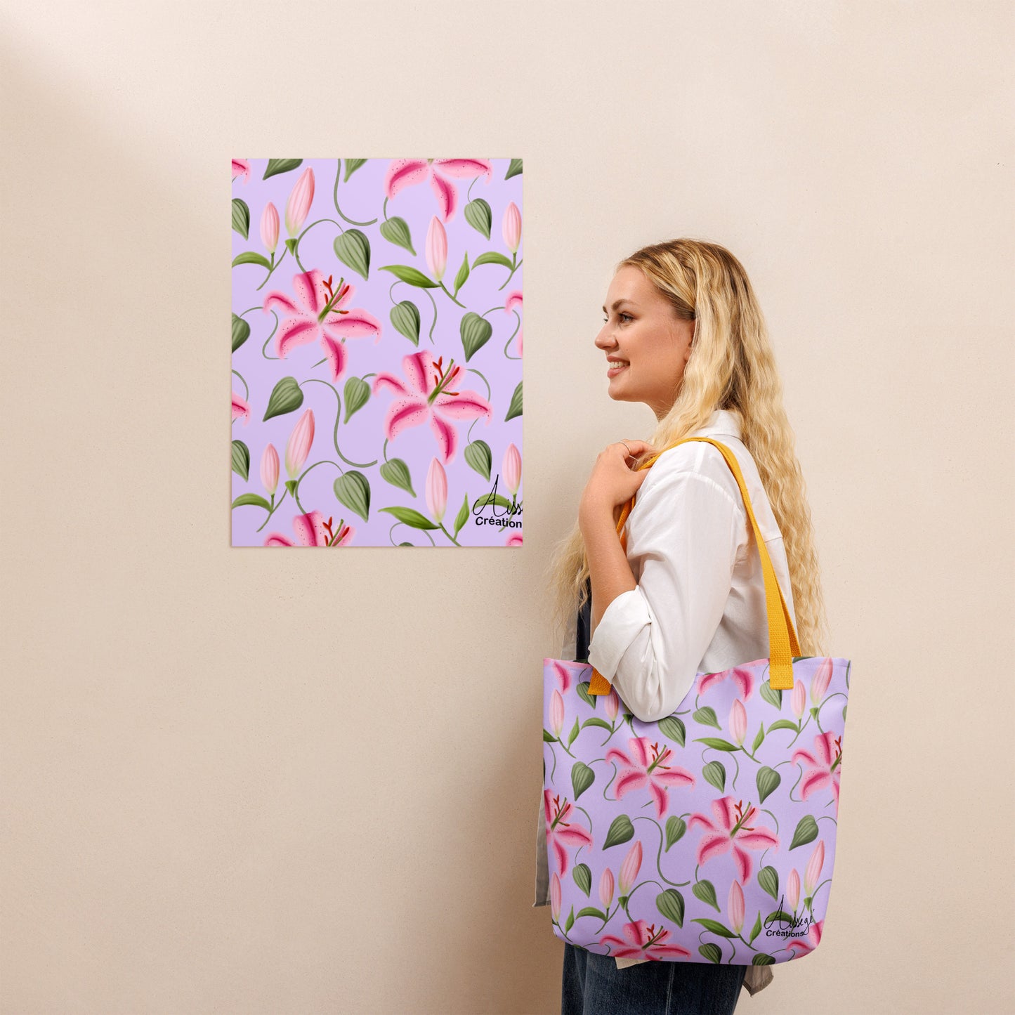 Tote bag "Les Lys"