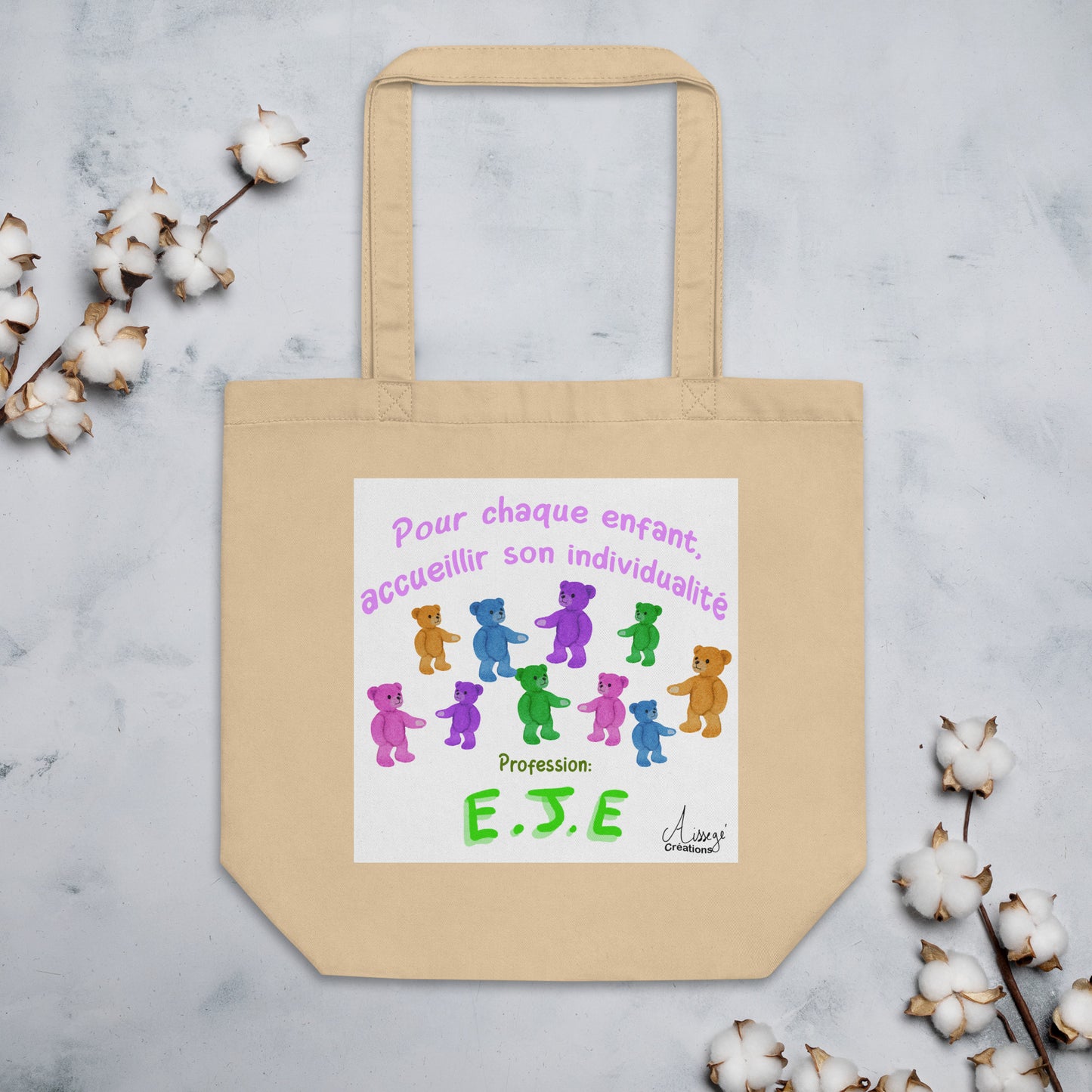 Organic Tote Bag "Individualized Reception 1, EJE"