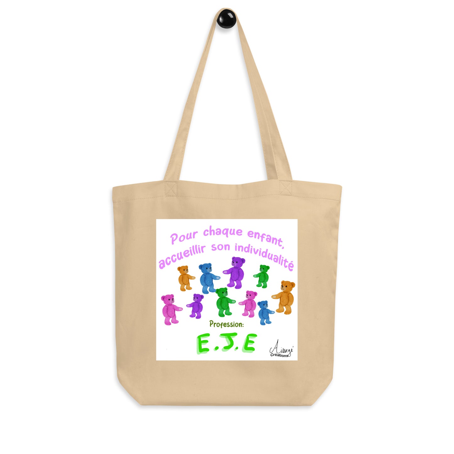 Organic Tote Bag "Individualized Reception 2, EJE."
