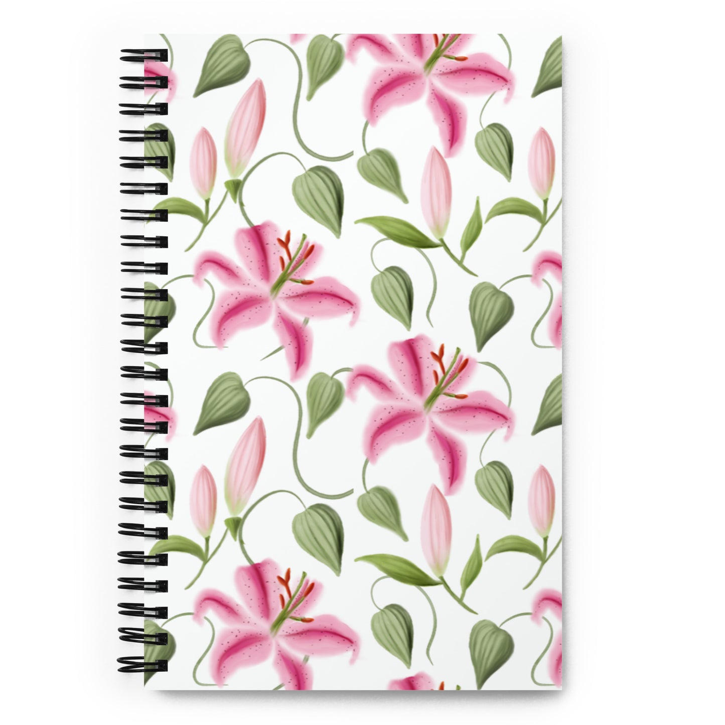 "Les Lys" spiral notebook
