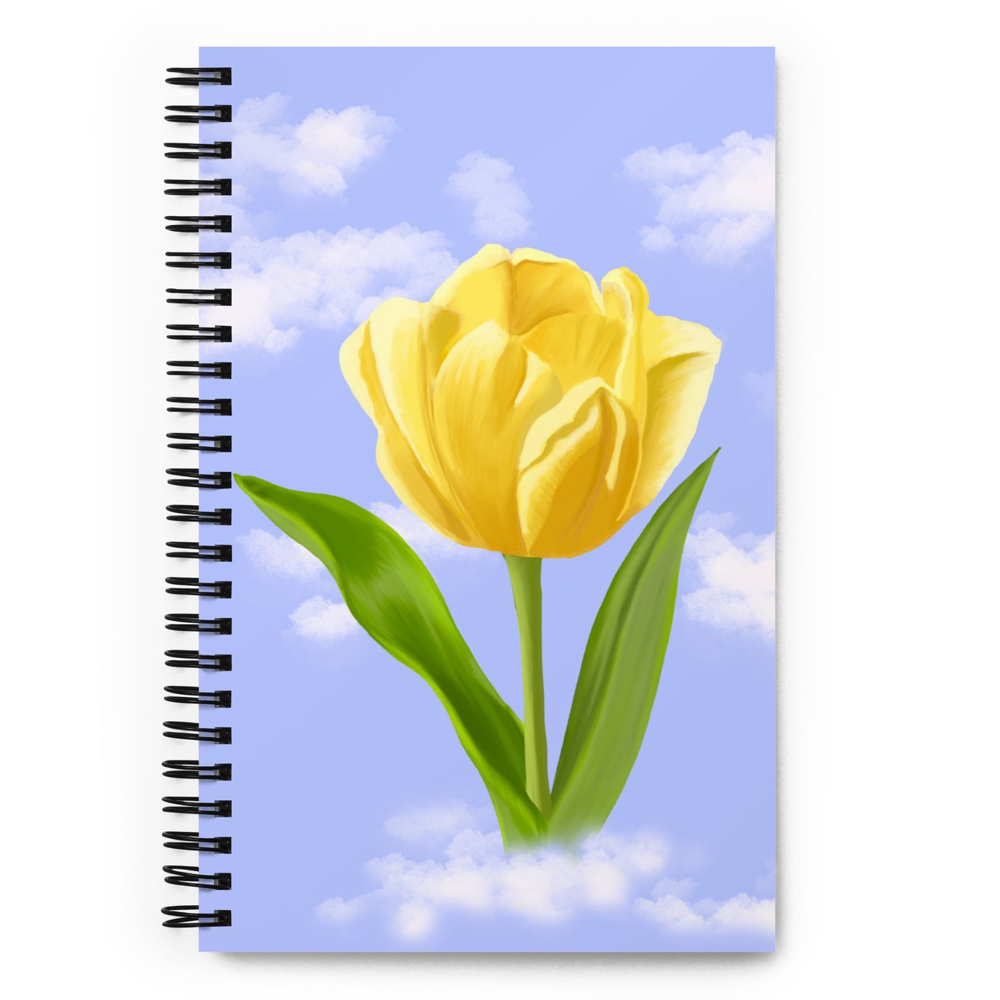 "Large Yellow Tulip" Spiral Notebook