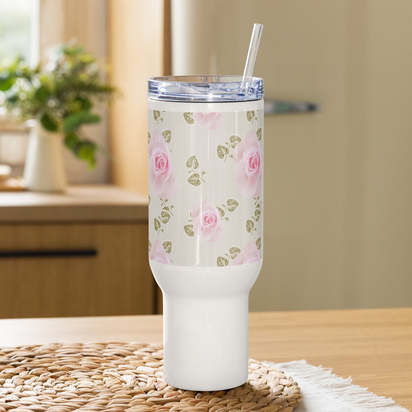 Mug avec anse "Roses douceur"