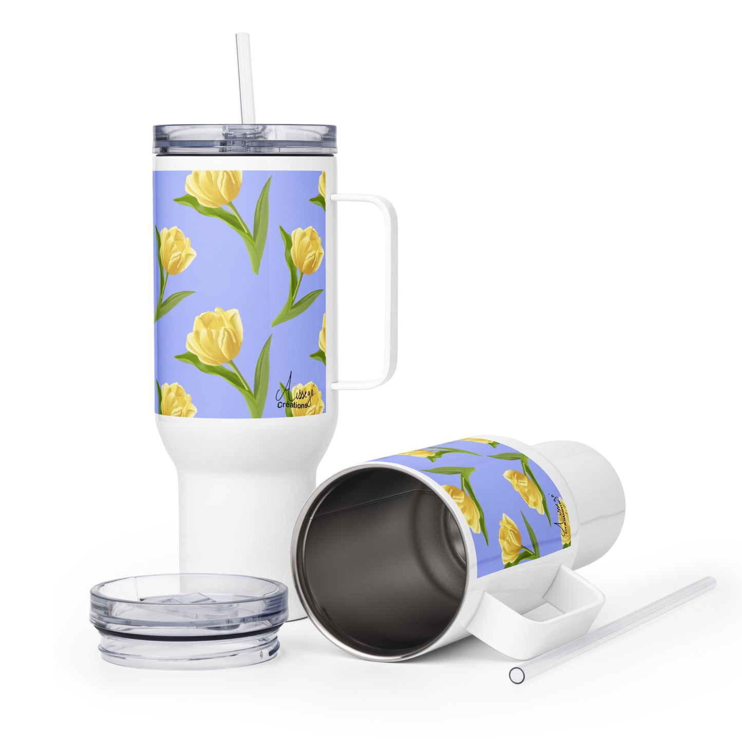 Mug avec anse "Les Tulipes Jaunes"