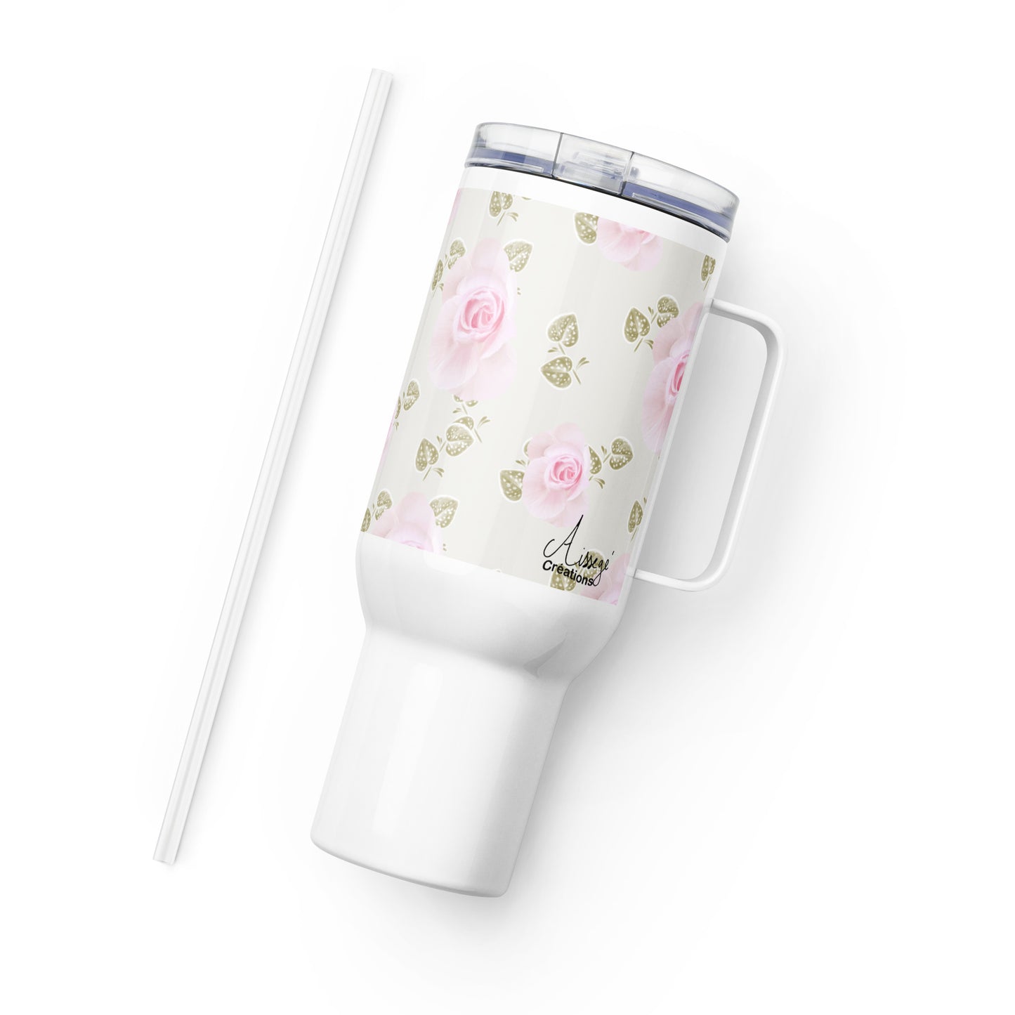 Mug avec anse "Roses douceur"