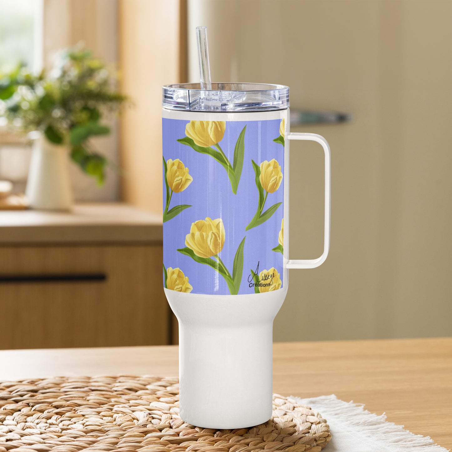 Mug avec anse "Les Tulipes Jaunes"