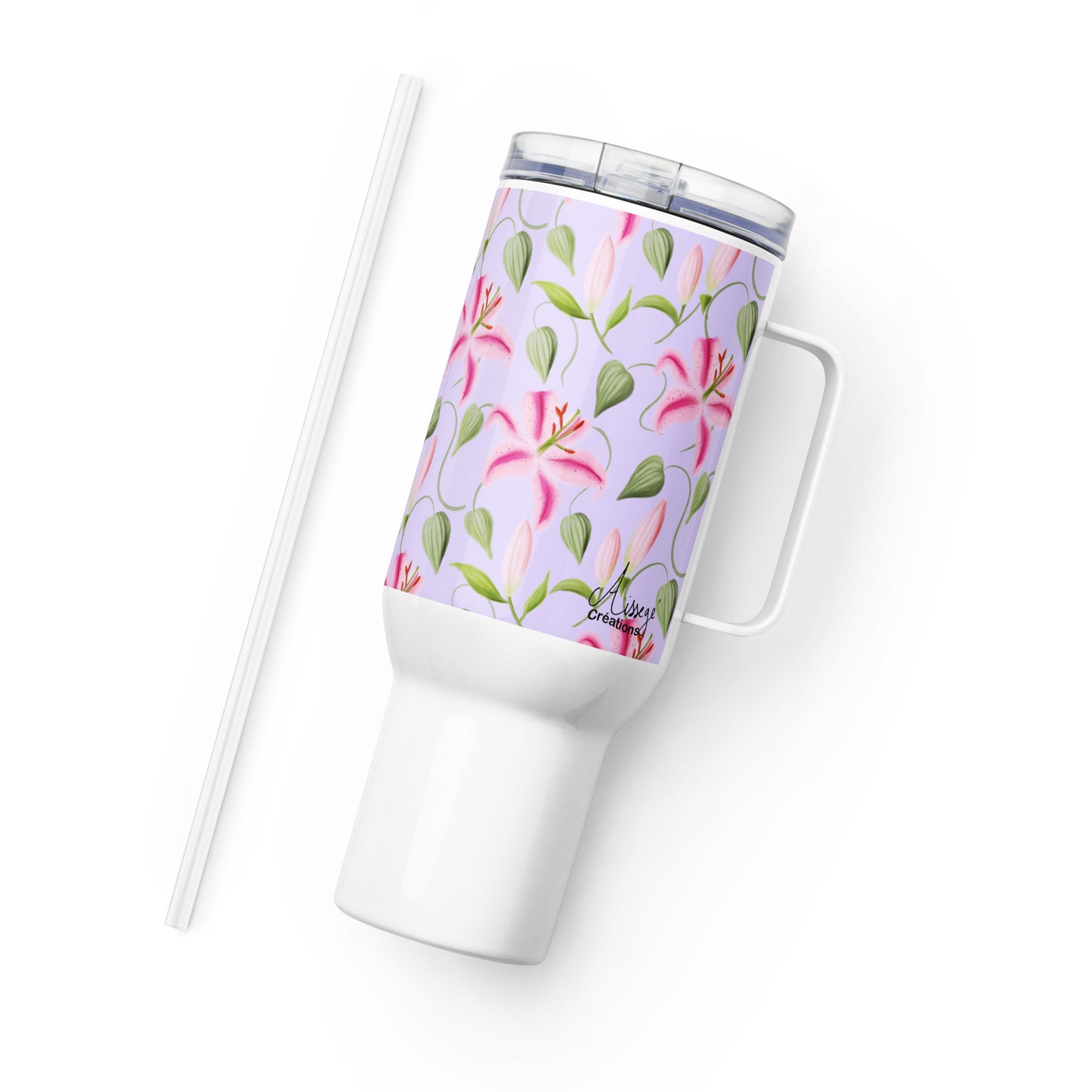 Mug with handle "Les Lys"