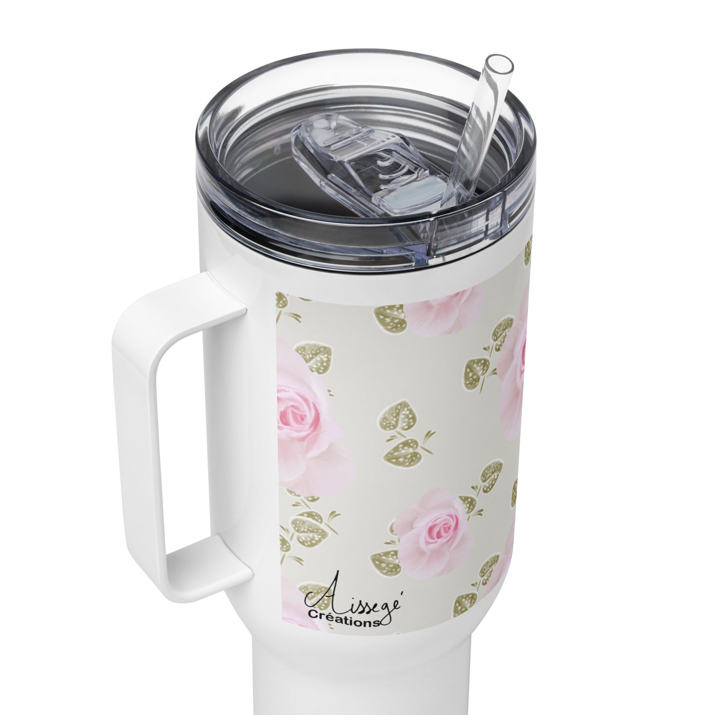 Mug avec anse "Roses douceur"