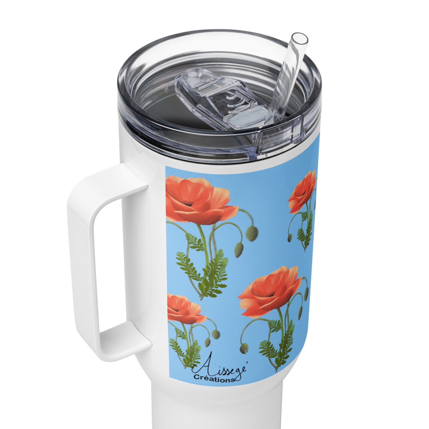 Mug avec anse "Coquelicots"