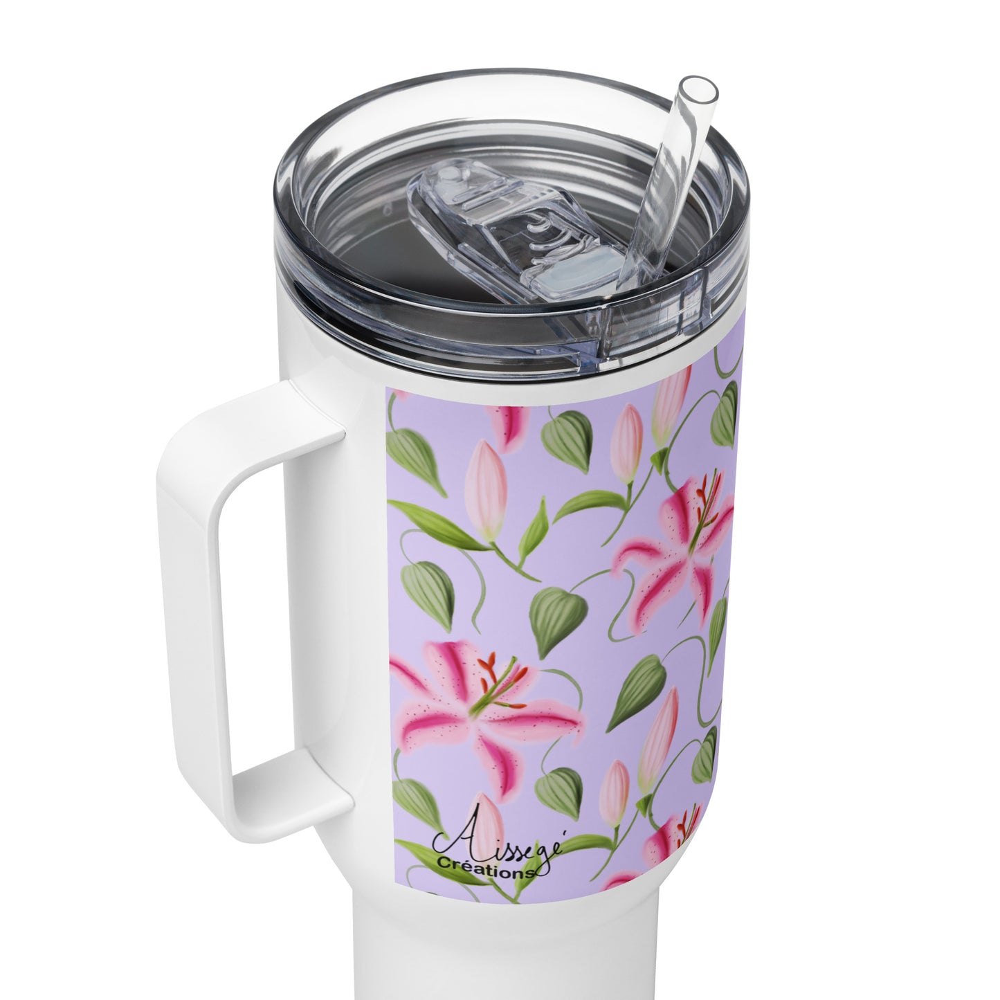 Mug with handle "Les Lys"