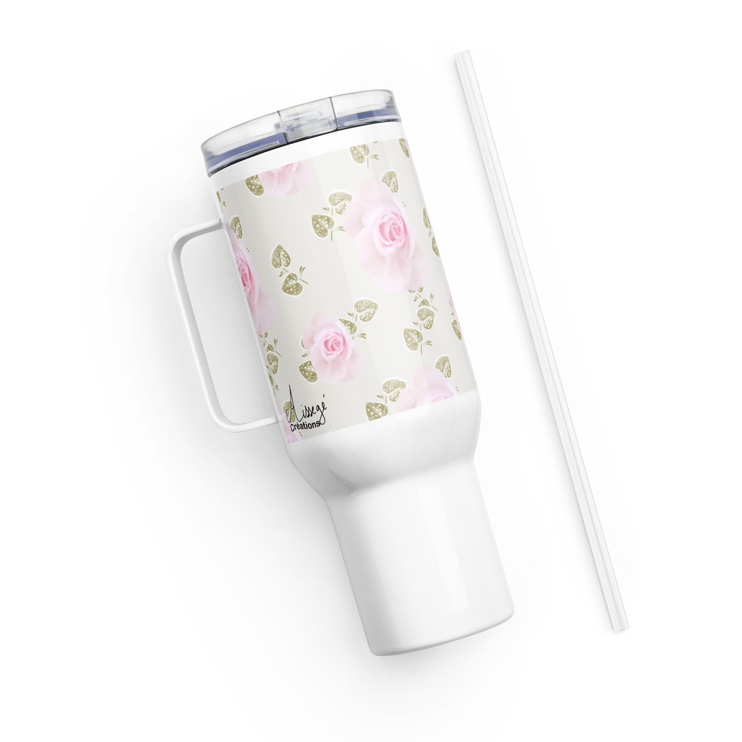 Mug avec anse "Roses douceur"