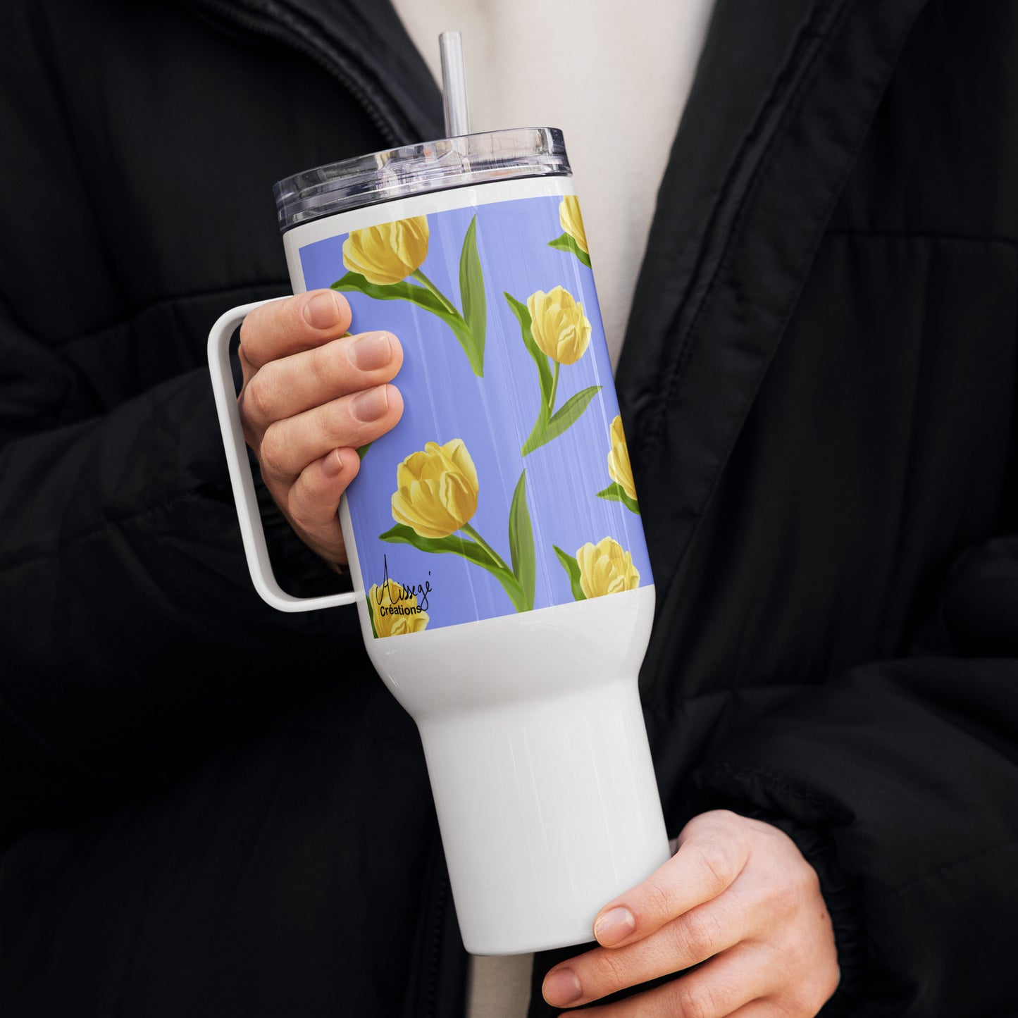 Mug avec anse "Les Tulipes Jaunes"