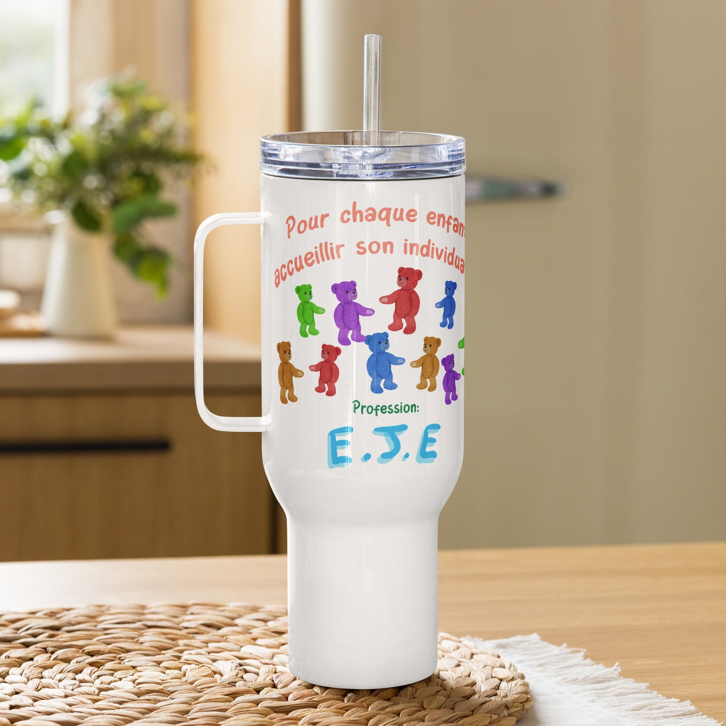 Mug avec anse " accueil individualisé 3"