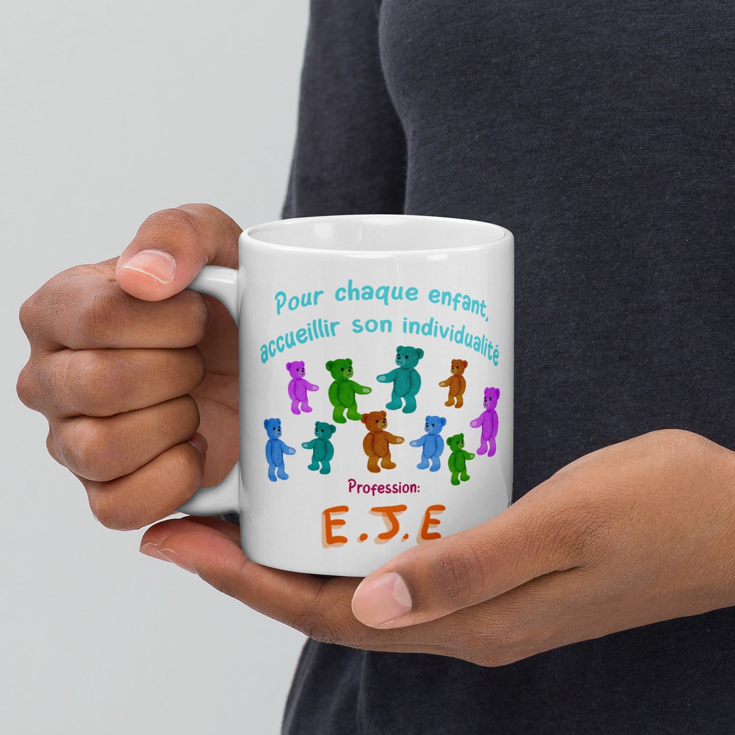 Glossy White Mug "Individualized Reception 1, EJE"