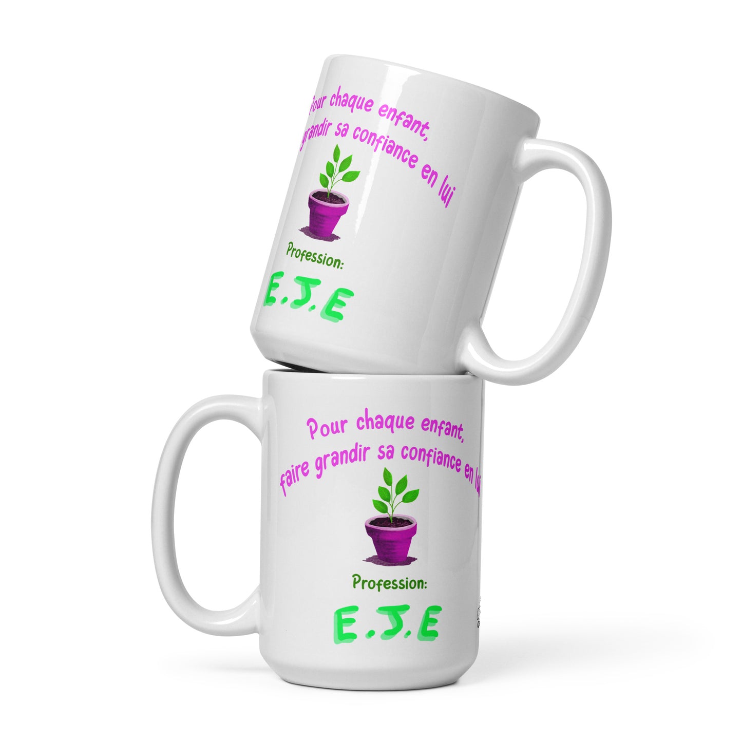Mug Blanc Brillant "Confiance en soi 2, EJE"