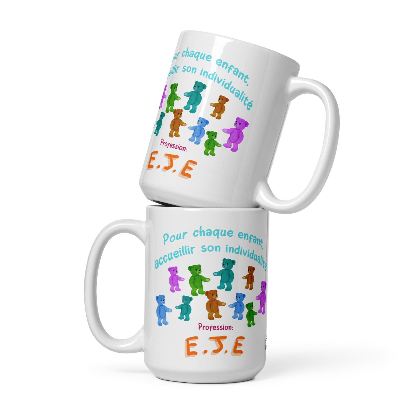Glossy White Mug "Individualized Reception 1, EJE"