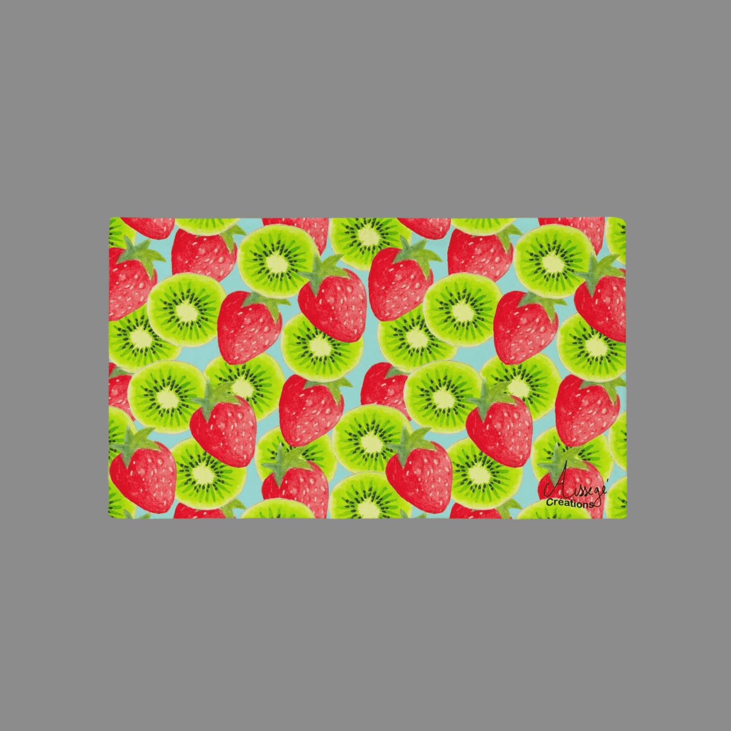 Housse de Coussin "Kiwis-Fraises"