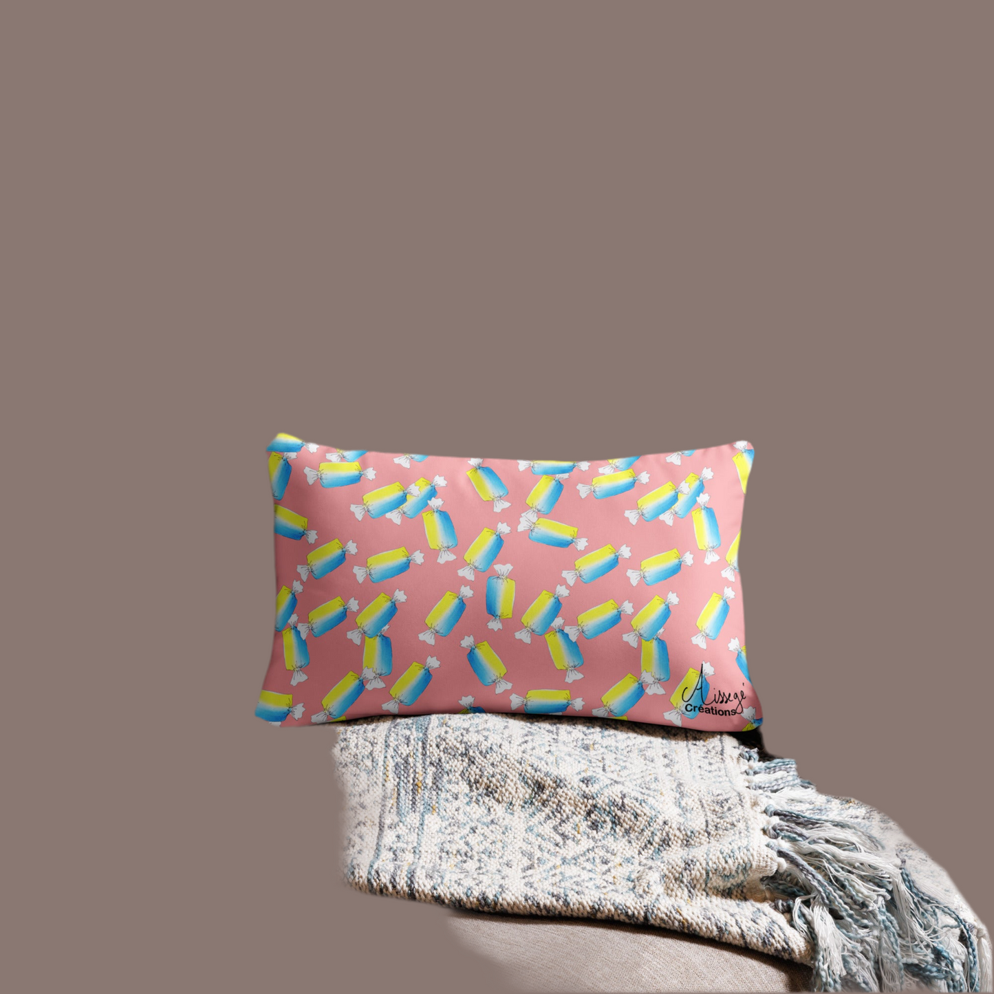 Housse de Coussin "Les bonbons"