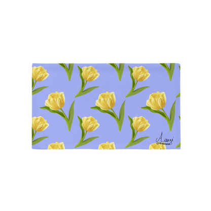 Housse de Coussin "Les tulipes jaunes" - 20″×12″ - Aissegé Créations