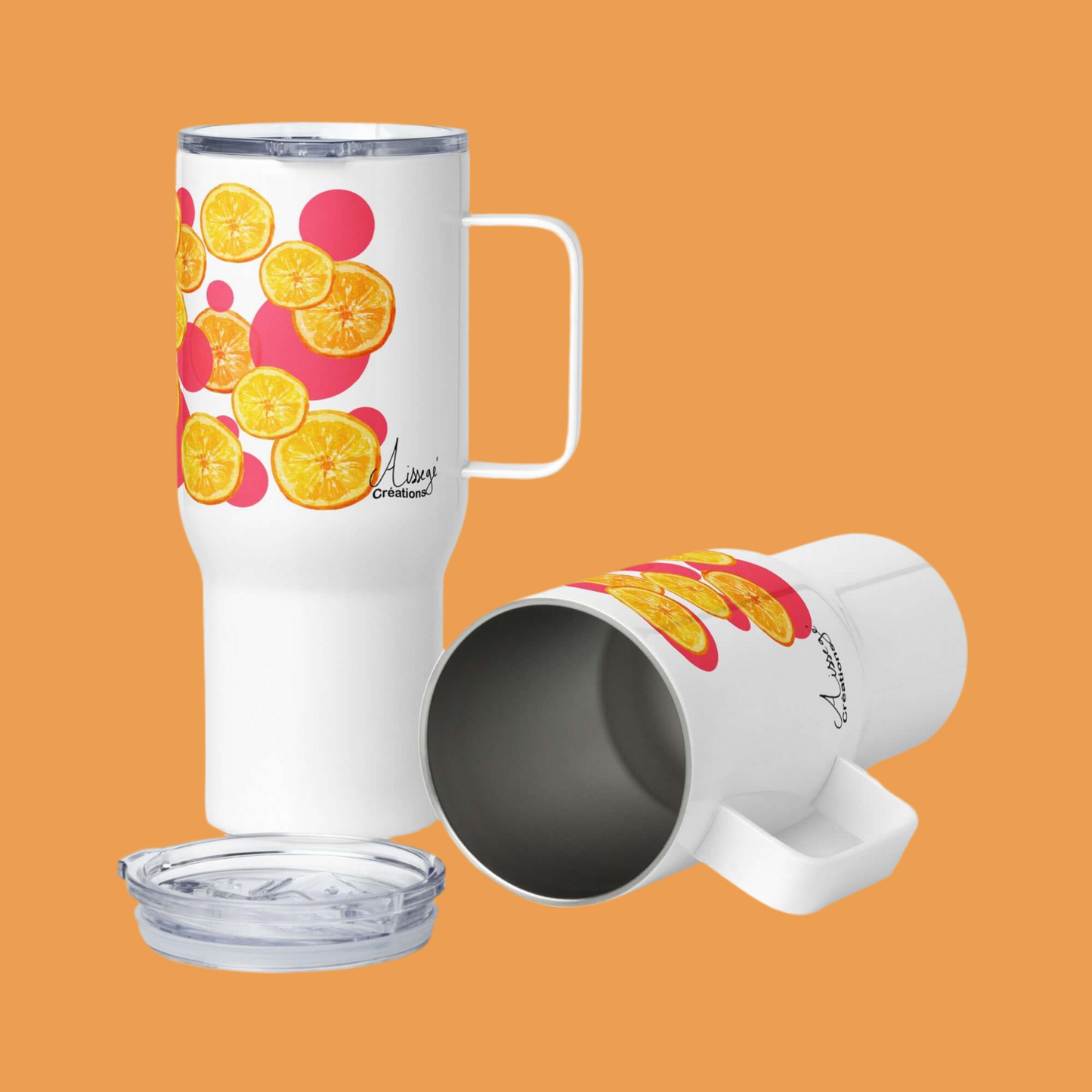 Mug with handle "Sour oranges"