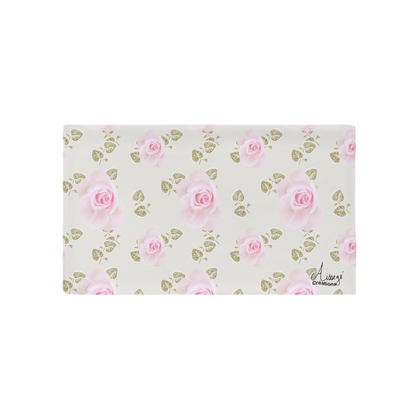 Housse de Coussin " Roses Douceur" - 20″×12″ - Aissegé Créations