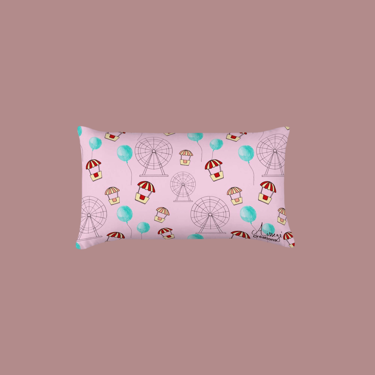 Classic Cushion "Funfair and cotton candy"