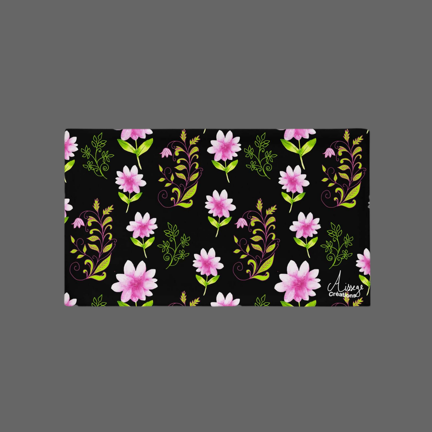 "Flowers and Arabesques" Cushion Cover