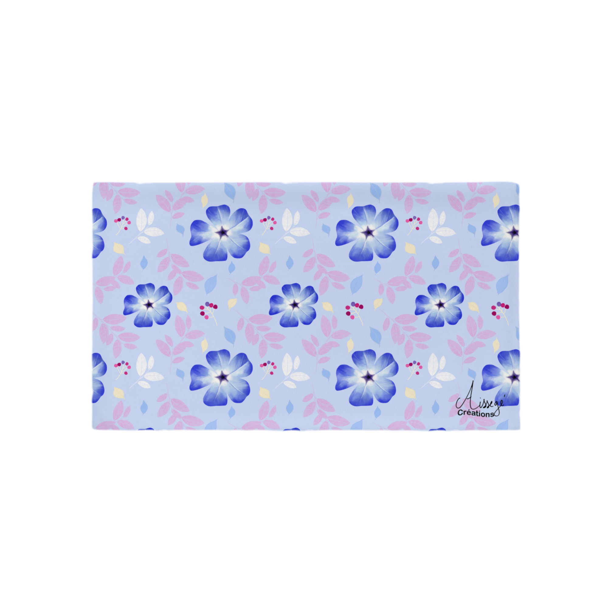 Housse de Coussin Ceratostigma - 20″×12″ - Aissegé Créations