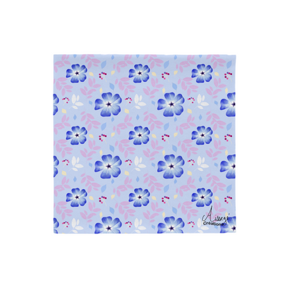 Housse de Coussin Ceratostigma - 18″×18″ - Aissegé Créations