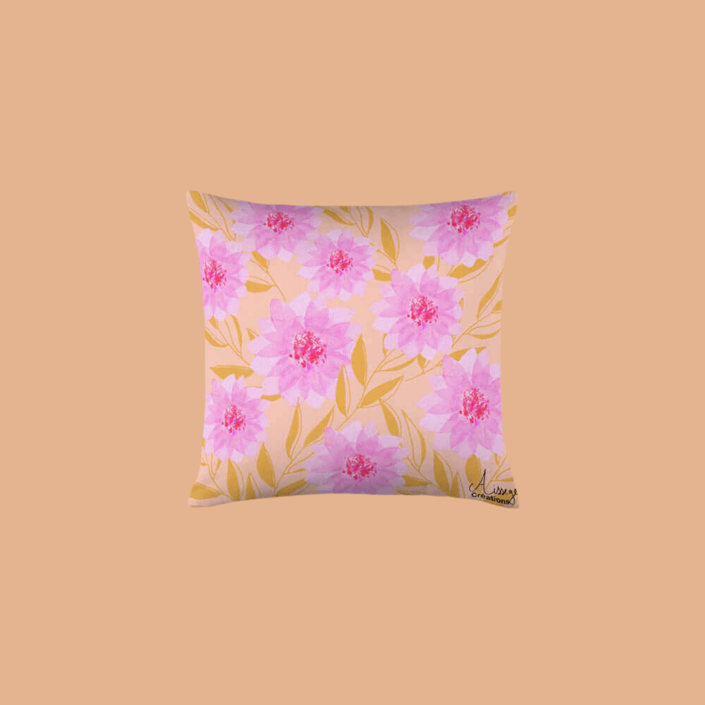 Classic Cushion "Roses and Peach"