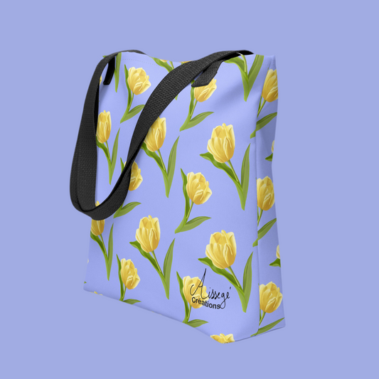 Tote bag "Les tulipes jaunes"