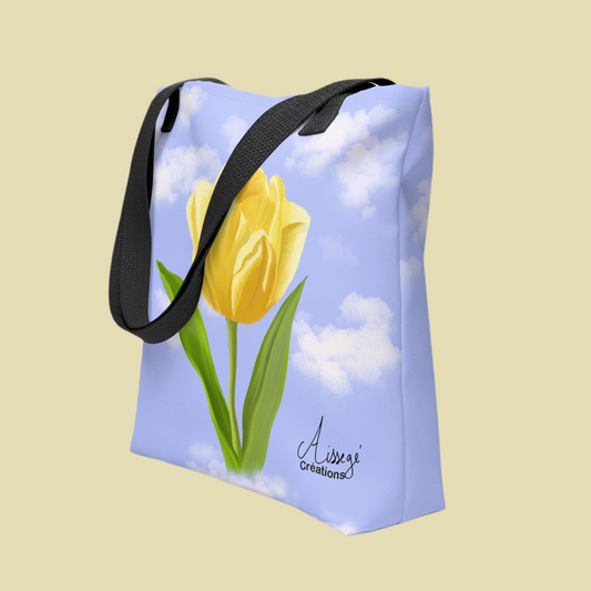 Tote bag "Tulipe dans les nuages"