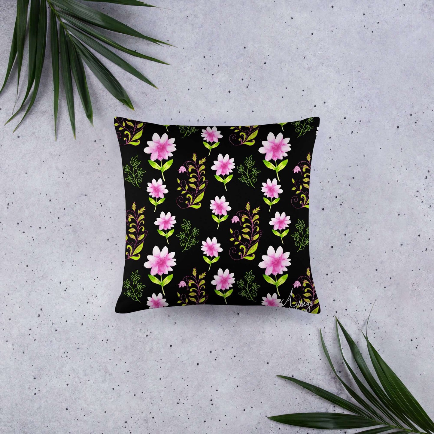 Classic Cushion "Flowers and Arabesques"