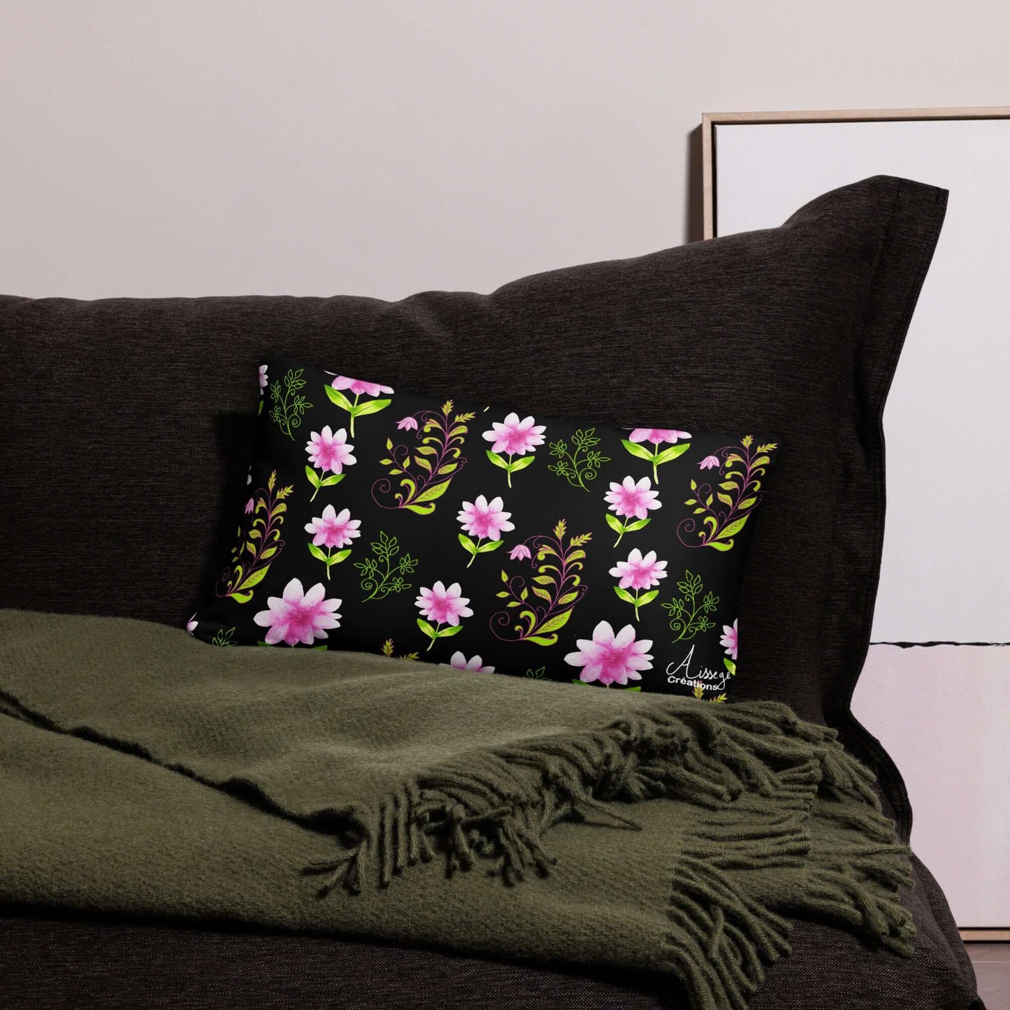 Classic Cushion "Flowers and Arabesques"