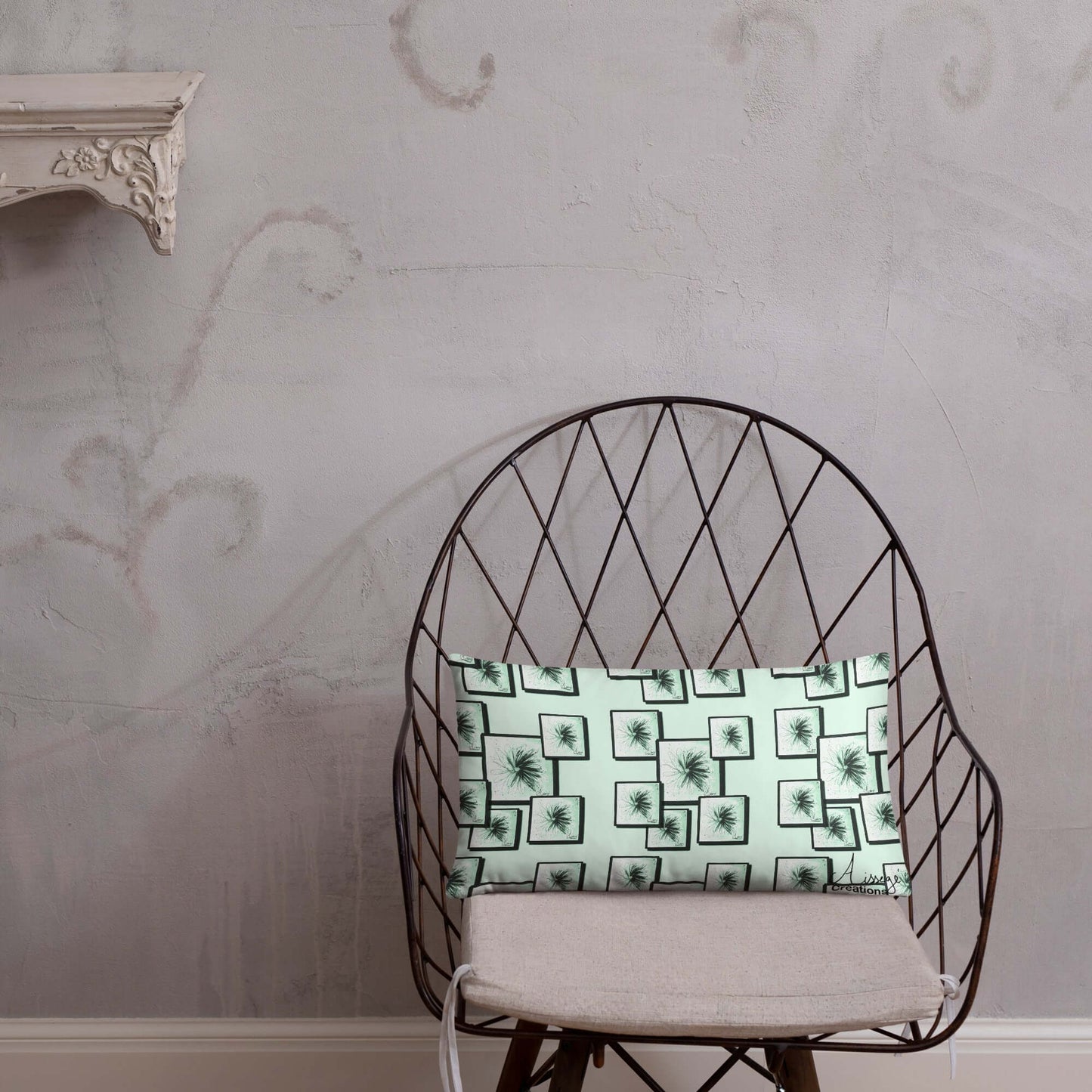 Classic Cushion "Mint Paintings"