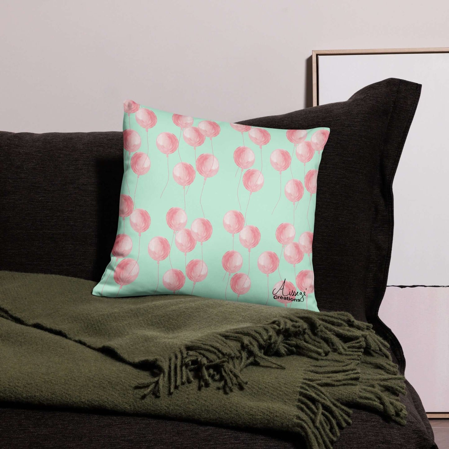 Housse de Coussin "Les Ballons"