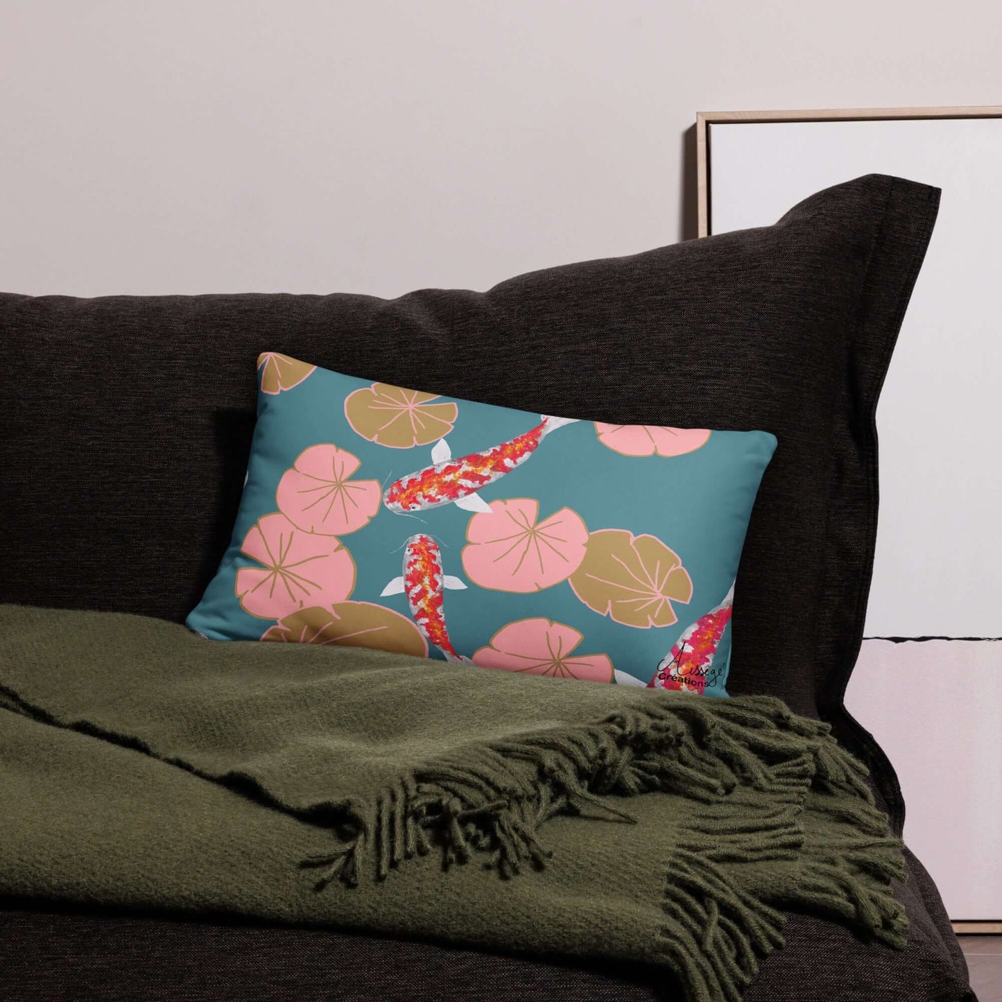 Housse de Coussin "Bassin japonais"