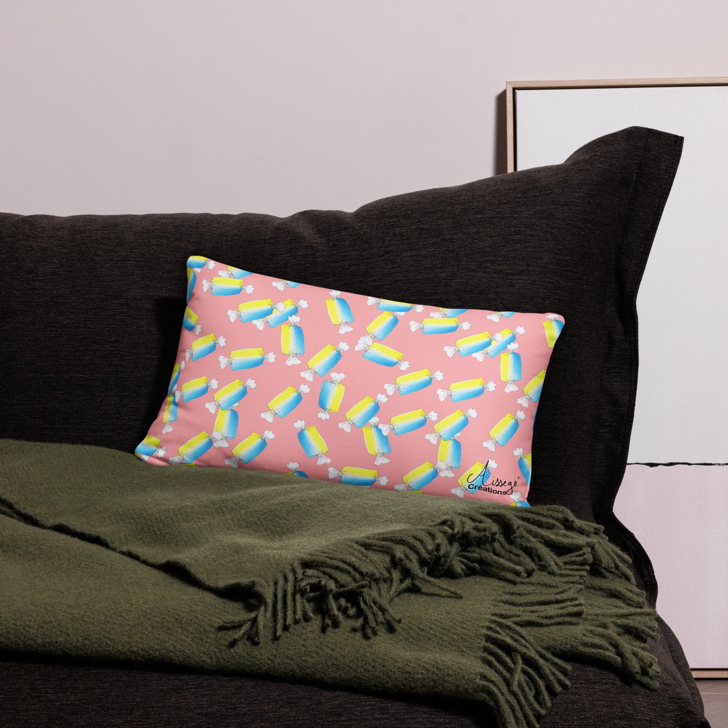 Housse de Coussin "Les bonbons"