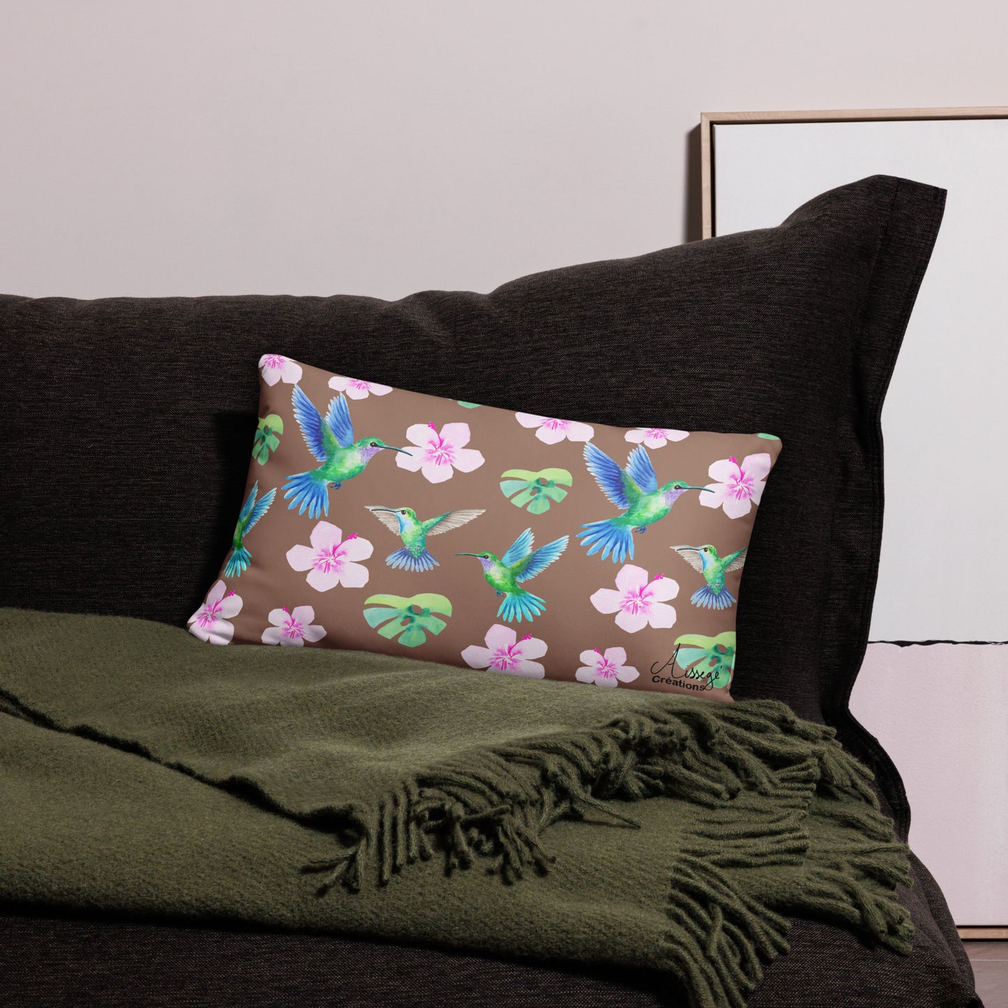 Housse de Coussin "Colibris 2"