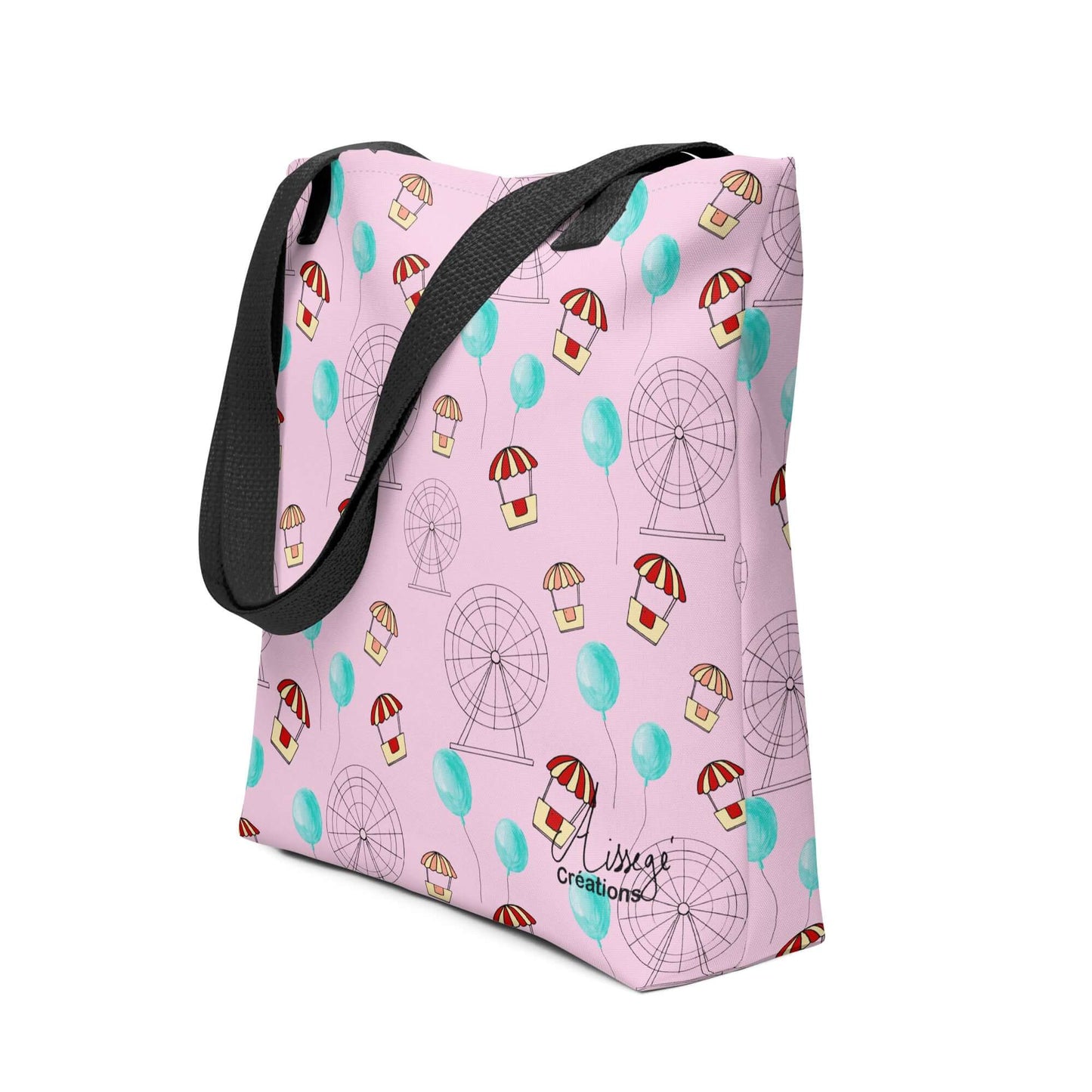 "Funfair and cotton candy" tote bag