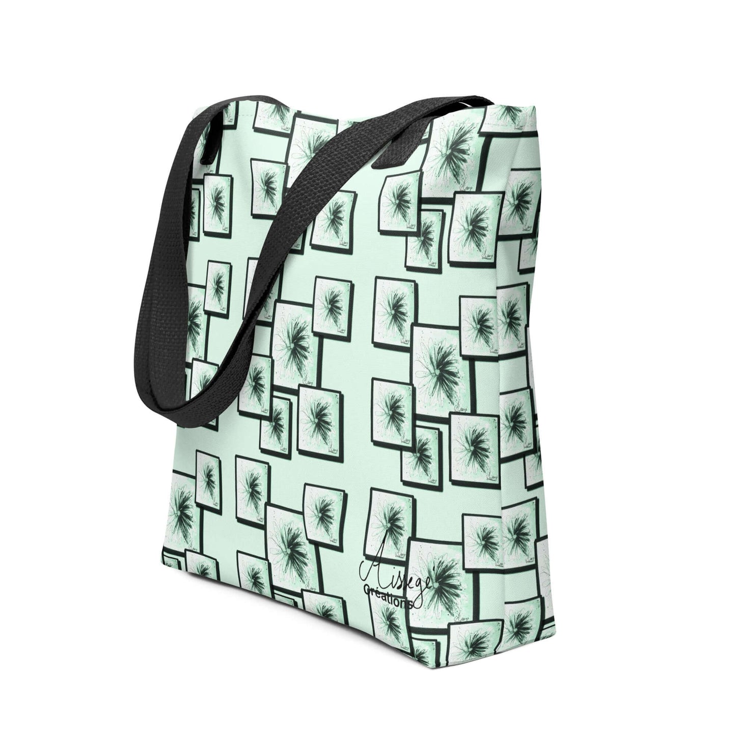 Tote bag "Tableaux menthe"