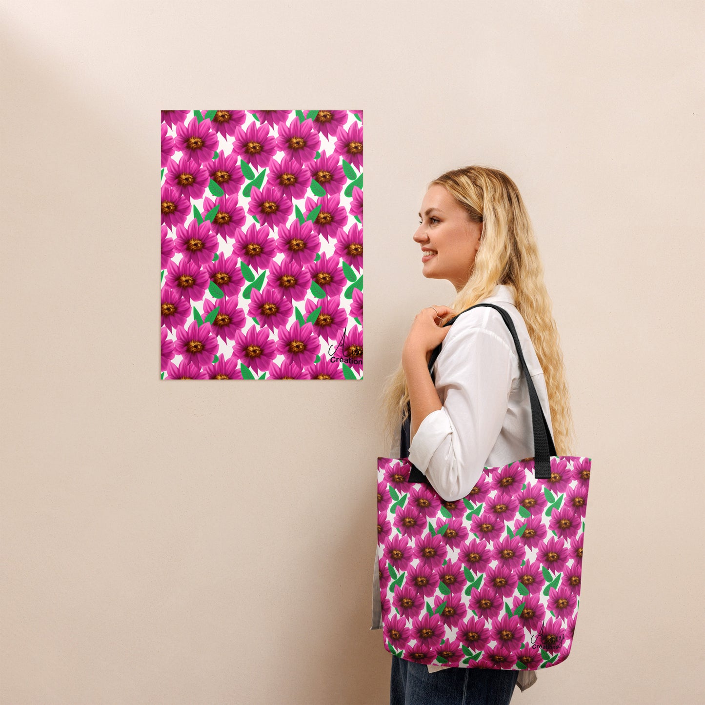 Tote bag "Dahlia Printania"