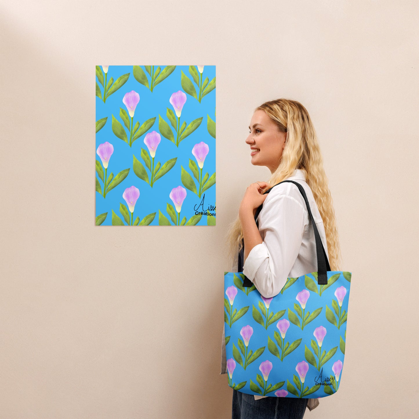 Tote bag "Arums"