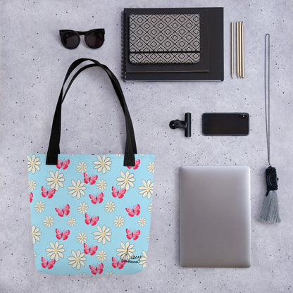 "Butterflies and Daisies" Tote Bag