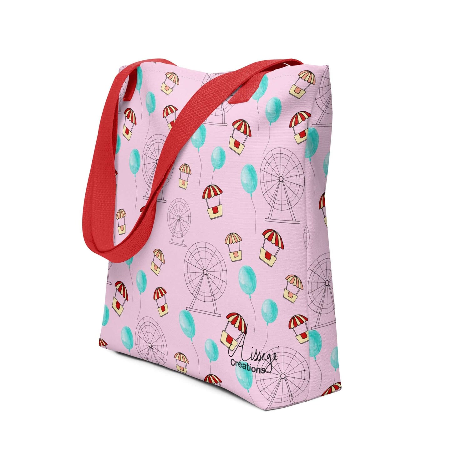 "Funfair and cotton candy" tote bag